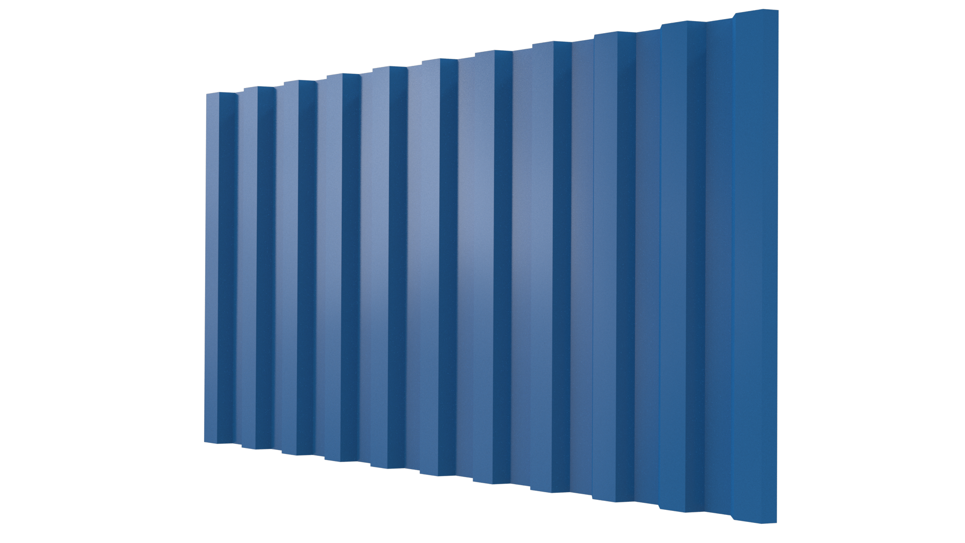 Профнастил С21 1051/1000x0,45 мм, 5015 небесно-синий глянцевый