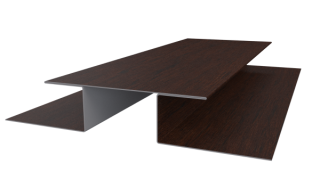 Планка стыковочная сложная Блок-хаус 110x2000 мм, Antique wood