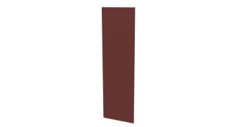 Планка стыковочная 60x2000 мм, 3009 оксид красный глянцевый