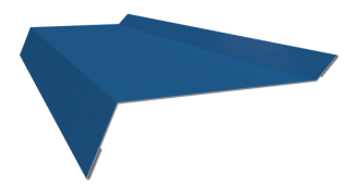 Планка примыкания в штробу 20x60x10 мм, 5015 небесно-синий глянцевый
