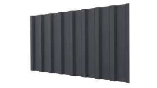 Профнастил С20B 1150/1100x0,5 мм, 7024 графитовый серый матовый