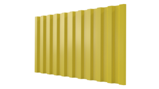 Профнастил С21 1051/1000x0,5 мм, 1018 цинково-желтый глянцевый