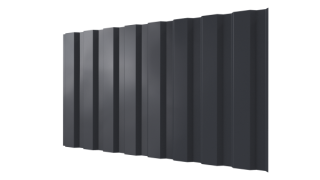 Профнастил С20A 1150/1100x0,5 мм, 7024 графитовый серый PUR Pruf
