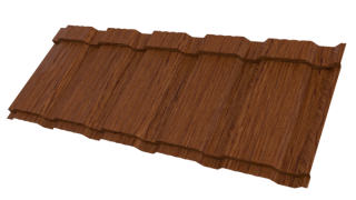 Профиль Пегас 1195/1130x0,45 мм, Золотой орех 3D