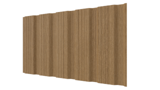 Профнастил К20 1195/1130x0,45 мм, Орех 3D