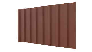 Профнастил С20B 1150/1100x0,45 мм, 8004 медно-коричневый матовый