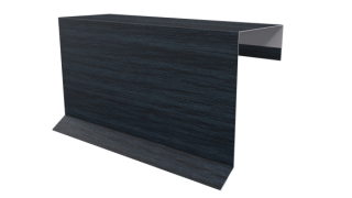 Планка торцевая фальц 65x97 мм, Морион 3D