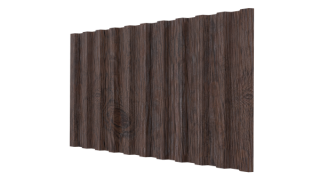 Профнастил С21 1051/1000x0,45 мм, Морёный дуб 3D