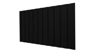Профнастил С8 1200/1150x0,5 мм, 9005 черный янтарь стальной бархат