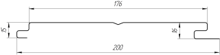 Лайн Про Полоса 200/176x0,45 мм, 6029 мятно-зеленый глянцевый