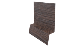 Планка стартовая фальц 135x30x55 мм, Морёный дуб 3D