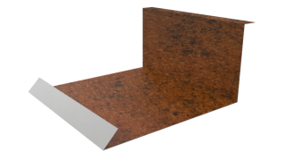 Планка примыкания нижняя 100x200x2000 мм, Картэн