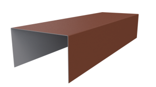 Крышка 40x65x40 мм, 8004 медно-коричневый матовый
