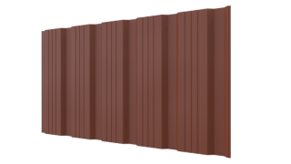 Профнастил К20 1195/1130x0,5 мм, 8004 медно-коричневый матовый