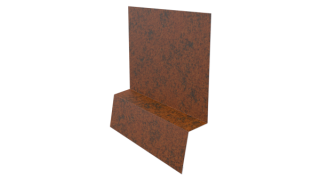 Планка стартовая фальц 135x30x55 мм, Картэн