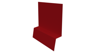 Планка стартовая фальц 135x30x55 мм, 3020 транспортный красный глянцевый