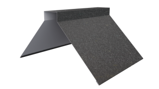 Конёк фигурный 150x150x2000 мм, Картэн тёмный