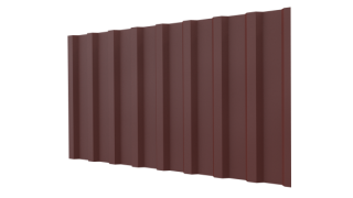 Профнастил С20B 1150/1100x0,5 мм, 3009 оксид красный матовый