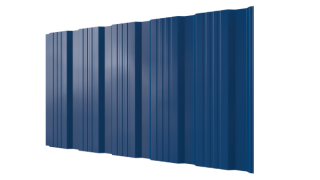 Профнастил К20 1195/1130x0,45 мм, 5005 сигнальный синий глянцевый
