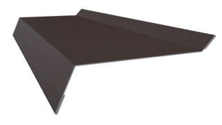 Планка примыкания в штробу 20x60x10 мм, 8017 шоколадно-коричневый PUR Pruf