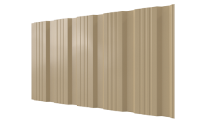 Профнастил К20 1195/1130x0,5 мм, 1014 слоновая кость глянцевый