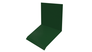 Планка примыкания верхняя к стене фальц 150x130x20 мм, 6002 лиственно-зеленый глянцевый