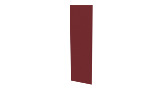 Планка стыковочная 60x2000 мм, 3011 коричнево-красный глянцевый