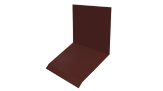 Планка примыкания верхняя к стене фальц 150x130x20 мм, 3009 оксид красный глянцевый