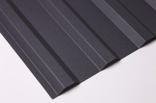 Профнастил С21 1051/1000x0,5 мм, 9005 черный янтарь стальной бархат