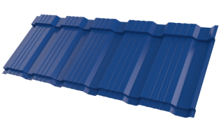 Профиль Пегас 1195/1130x0,45 мм, 5005 сигнальный синий глянцевый