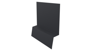 Планка стартовая фальц 135x30x55 мм, 7024 графитовый серый матовый
