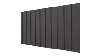 Профнастил С8 1200/1150x0,5 мм, 8019 серо-коричневый матовый