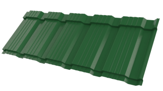 Профиль Пегас 1195/1130x0,45 мм, 6002 лиственно-зеленый глянцевый