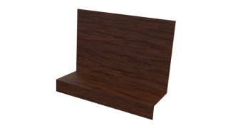 Примыкание боковое фальц 25x65x130 мм, Античный дуб 3D