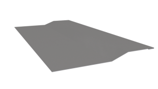 Планка крепёжная фальц 50x17x29 мм, 9006 бело-алюминиевый глянцевый