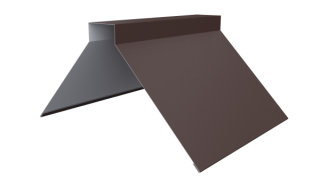 Конёк фигурный 150x150x2000 мм, 8017 шоколадно-коричневый матовый