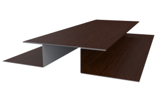 Планка стыковочная сложная 75x2000 мм, Золотистый дуб 3D