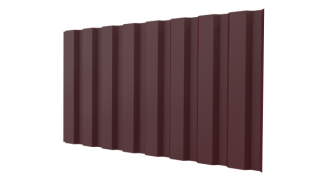 Профнастил С20A 1150/1100x0,45 мм, 3005 винно-красный матовый