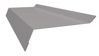 Планка примыкания в штробу 20x60x10 мм, 7047 телегрей 4 глянцевый